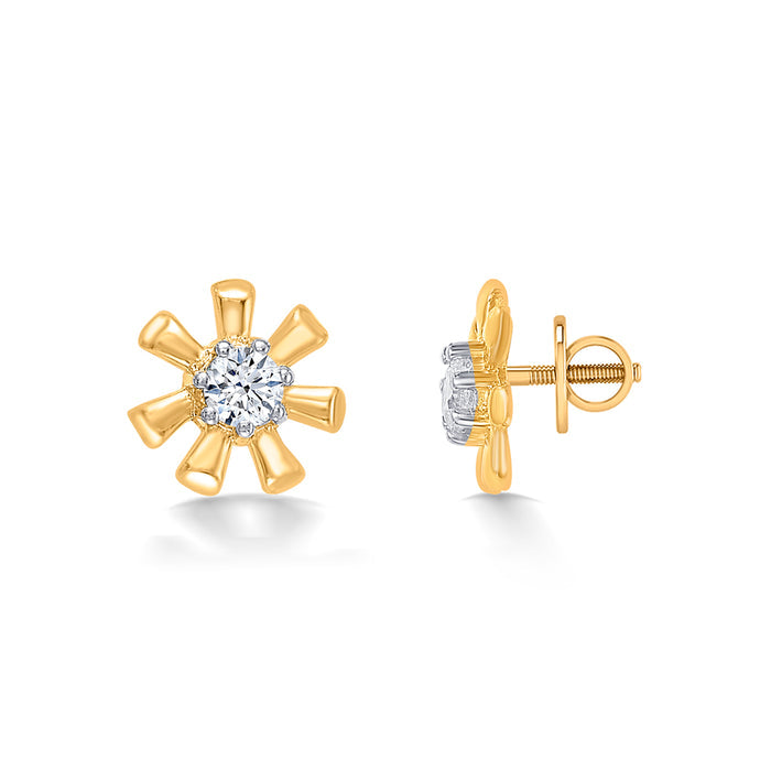 Petal Pops Yellow Gold Kids Earring