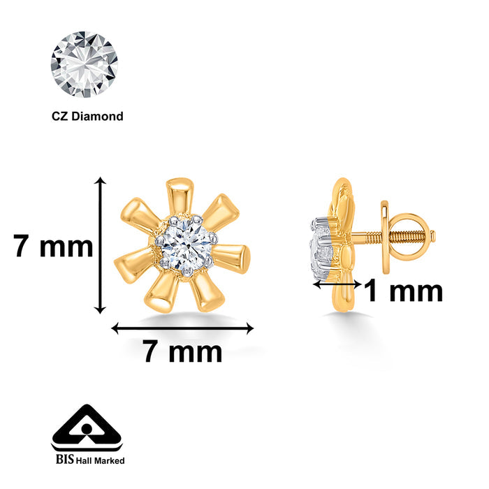 Petal Pops Yellow Gold Kids Earring