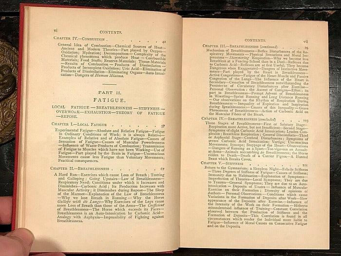 PHYSIOLOGY OF BODILY EXERCISE - LaGrange, 1st Ed 1890 - EARLY SPORTS MEDICINE