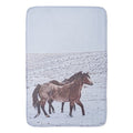 Prancing in the Snow Bath Mat