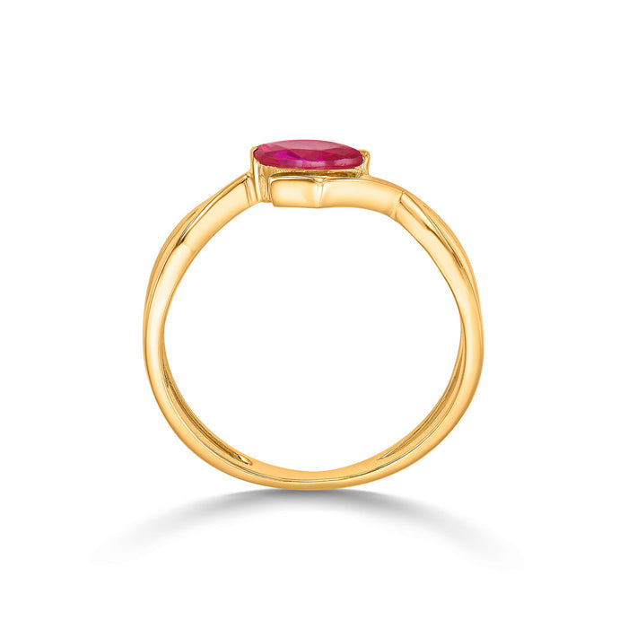 Prisma Band Gold Ring for Her