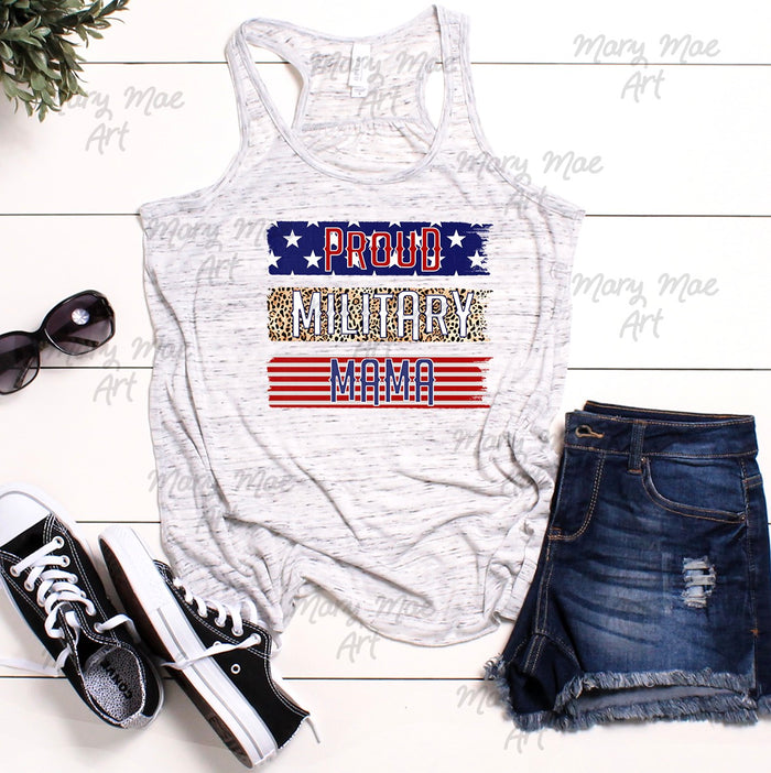 Proud Military Mom, Sublimation png file/Digital Download