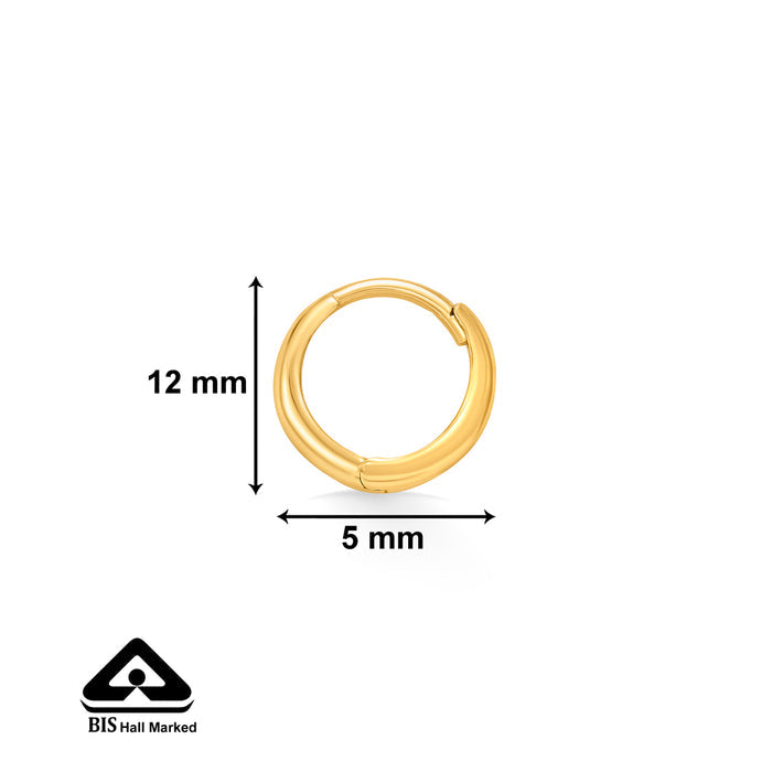 Radiant Beam Bali Gold Men's Earring