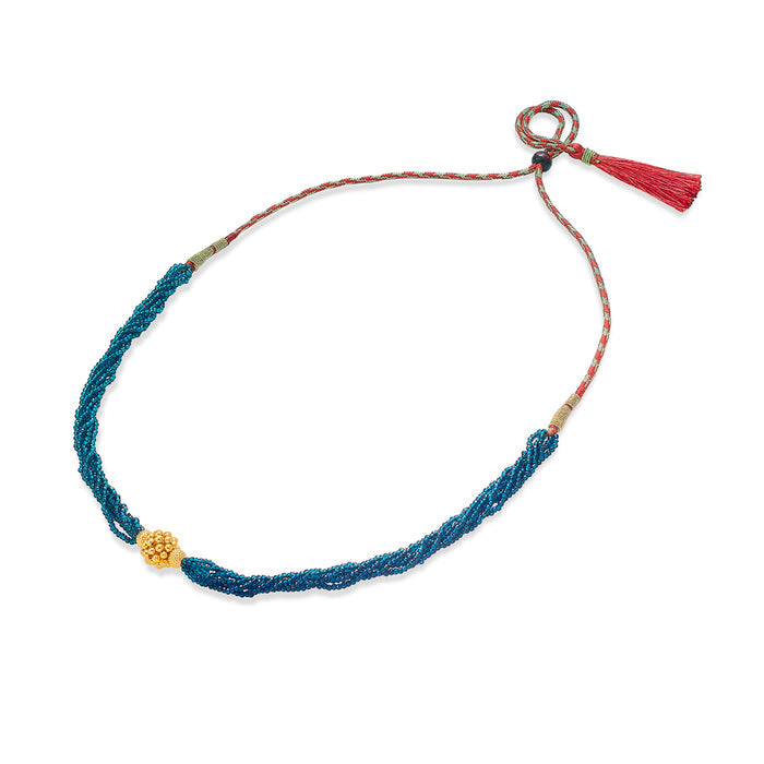 Radiant Sphere Gold Choker For Women