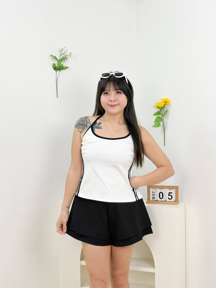 Rally Club Halter Top (White)