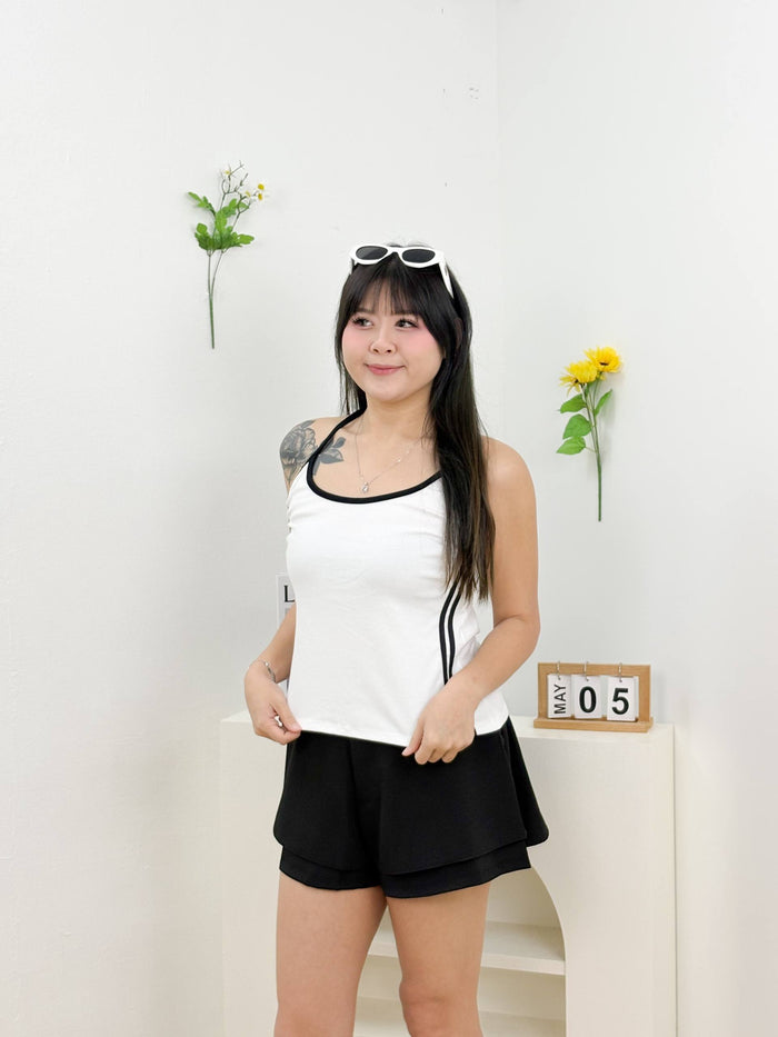 Rally Club Halter Top (White)