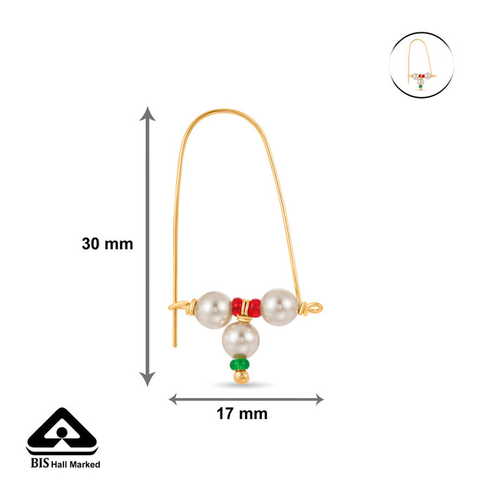 Ratna Bali Gold Earrings For Men