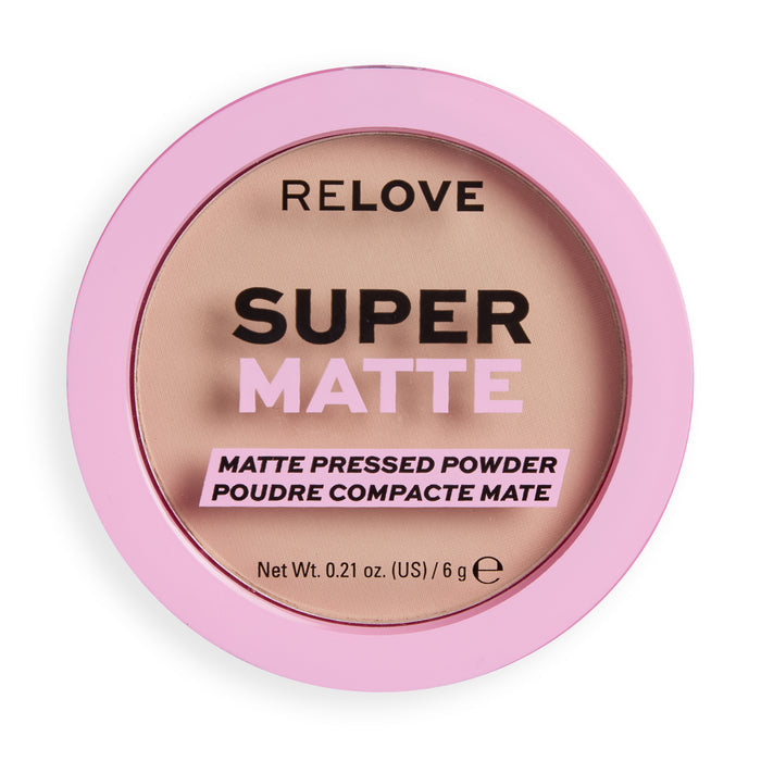 Relove By Revolution Super Matte Pressed Powder Vanilla 6gm