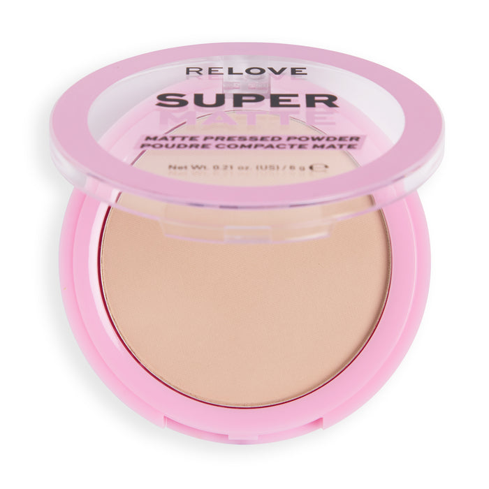Relove By Revolution Super Matte Pressed Powder Vanilla 6gm