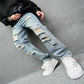 Retro Casual High Street Wide Leg Jeans