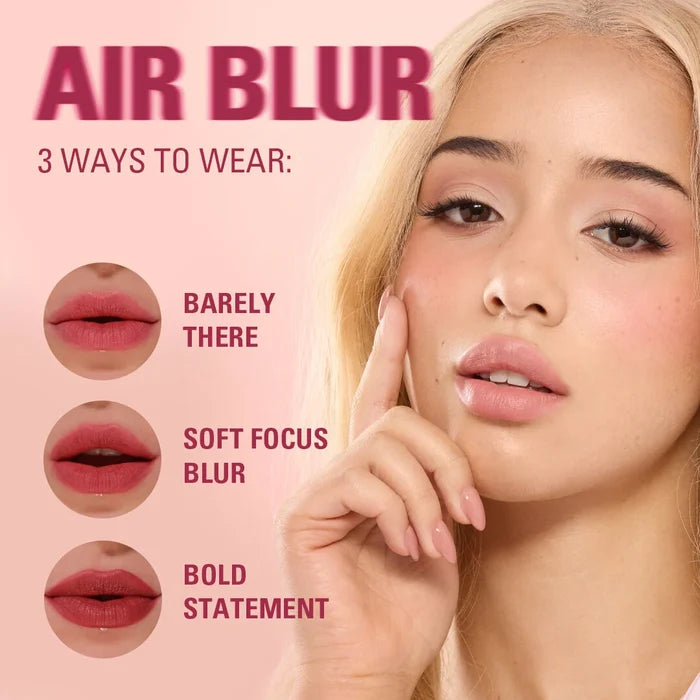 Revolution Air Blur Matte Liquid Lipstick Black Cherry