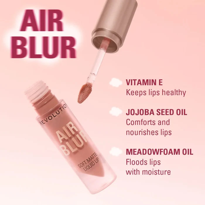 Revolution Air Blur Matte Liquid Lipstick Peachy