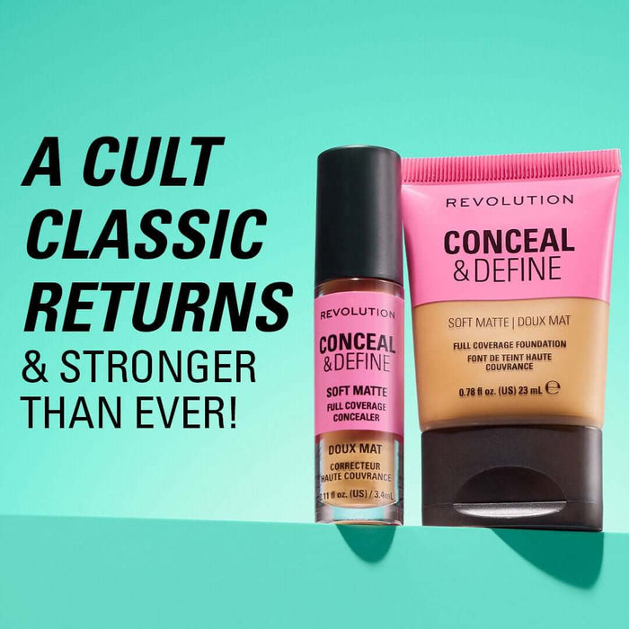 Revolution Conceal And Define Full Coverage Concealer C0.5C 3.4ml