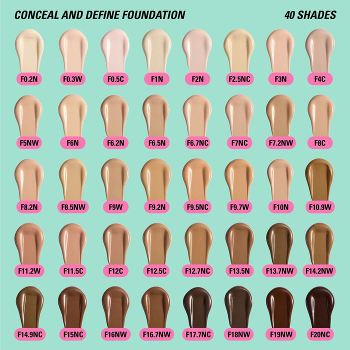 Revolution Conceal & Define Soft Matte Tube Foundation F2NC 23ml