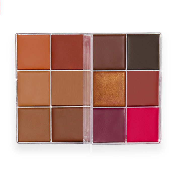 Revolution Everything Base Face Icon Complexion Palette Dark 5gm