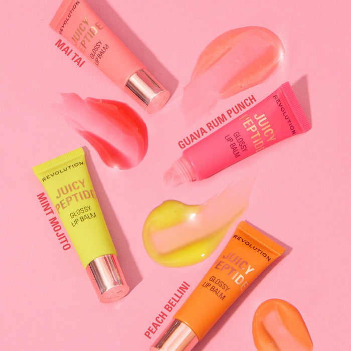 Revolution Juicy Peptide Lip Balm Peach Bellini Orange 8ml