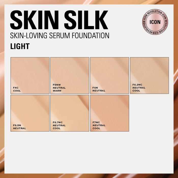 Revolution Skin Silk Serum Foundation F4C 23ml