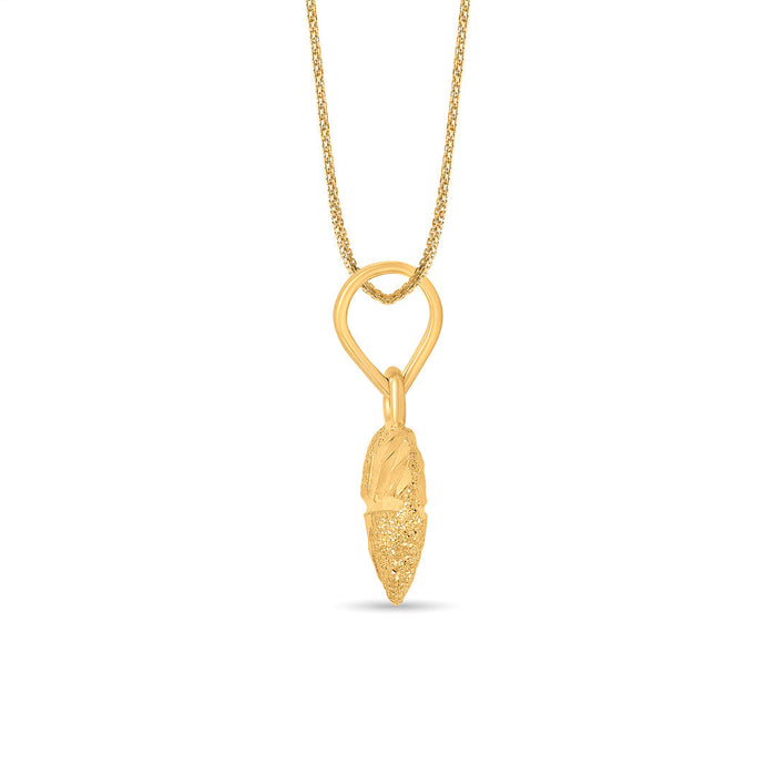 Romance Radiance Heart Gold Pendant