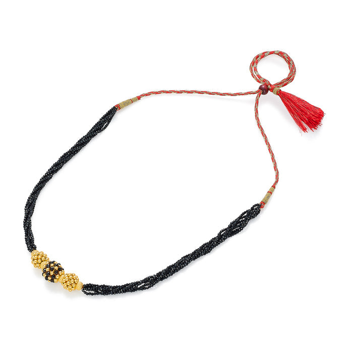Sampada Yellow Gold Thushi Necklace For Women