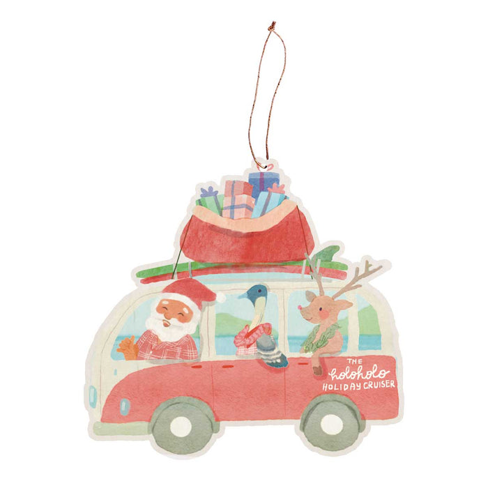 Santa's Beach Break Ornament