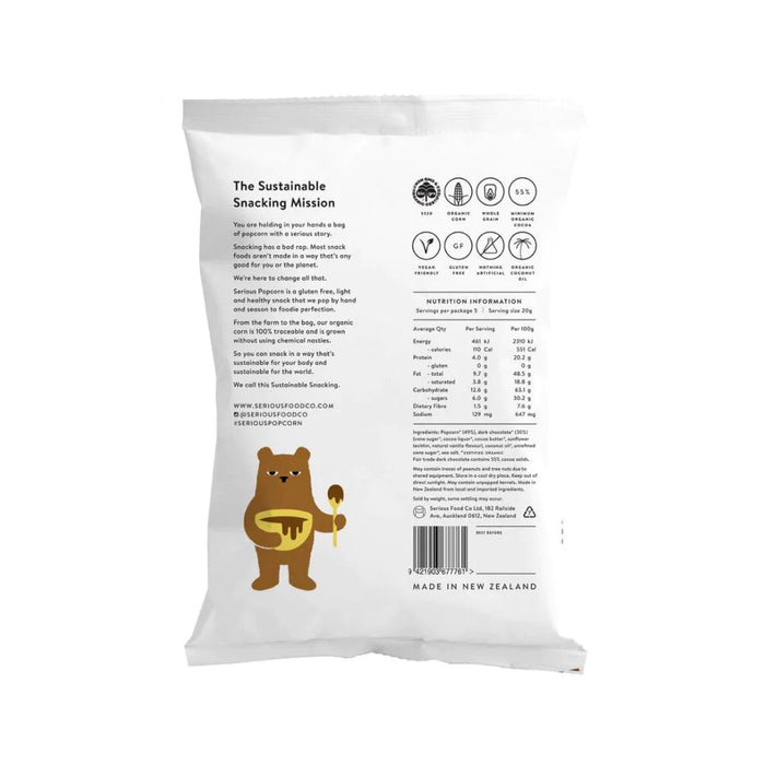 Serious Organic Popcorn Dark Chocolate Drizzle - 70g - L'Organic