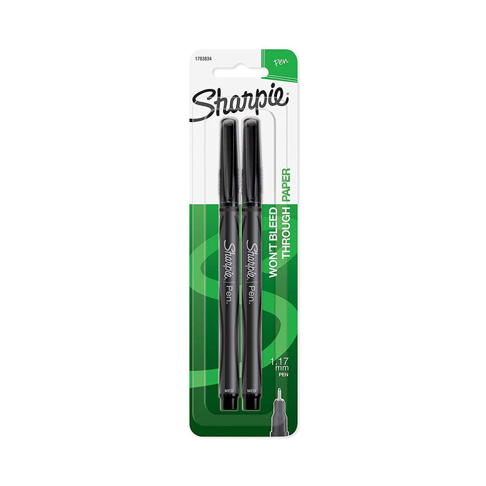 Sharpie 1783834 1.17 Mm Fine Point 2 Count, Black
