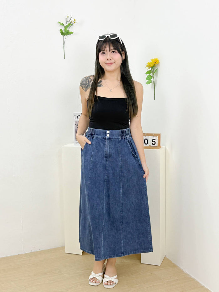 Sienna Denim Skirt (Darkwashed)
