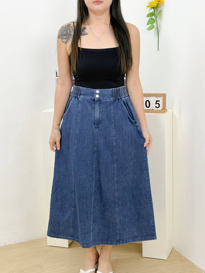 Sienna Denim Skirt (Darkwashed)