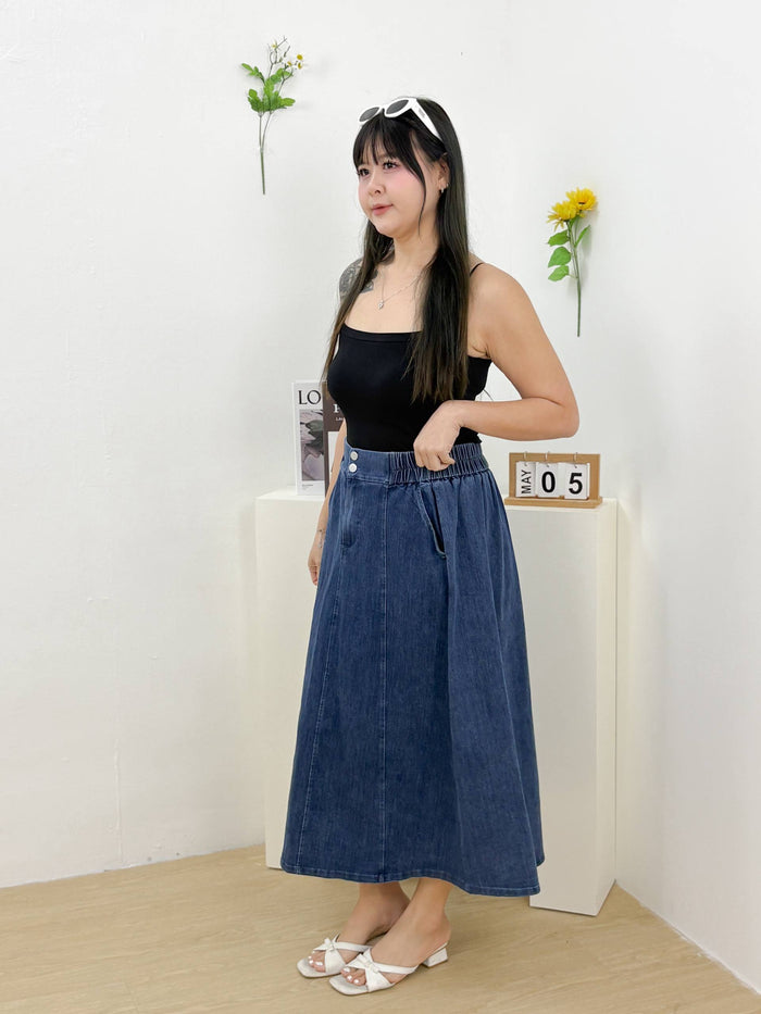 Sienna Denim Skirt (Darkwashed)