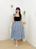 Sienna Denim Skirt (Lightwashed)