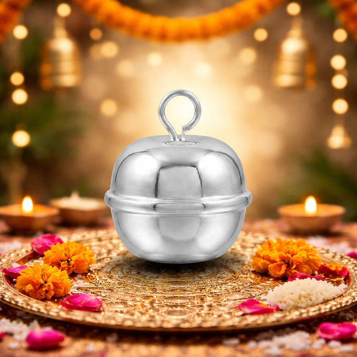 Silver Apple Pooja Article