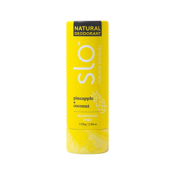 Slo Natural Beauty Natural Deodorant Stick Pineapple + Coconut 55g - L'Organic