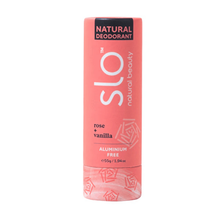 Slo Natural Beauty Natural Deodorant Stick Rose + Vanilla 55g - L'Organic