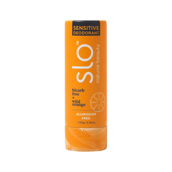 Slo Natural Beauty Sensitive Deodorant Stick Bicarb Free + Wild Orange 55g - L'Organic