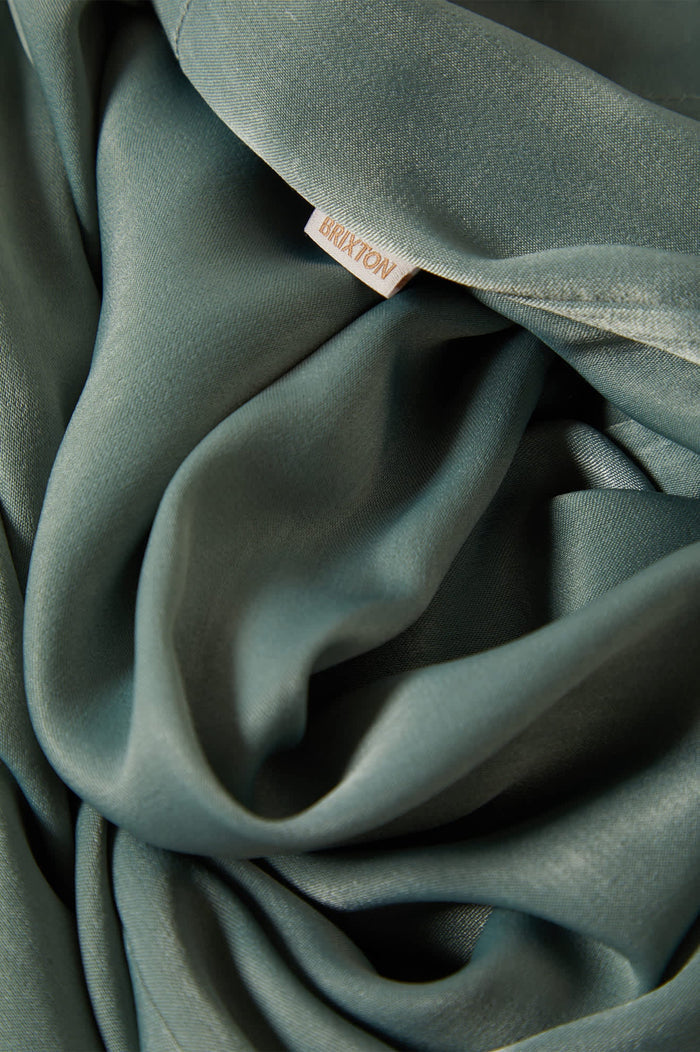 Women's Soho Silky Pant in the color Blue Green Shine - Additional Laydown image