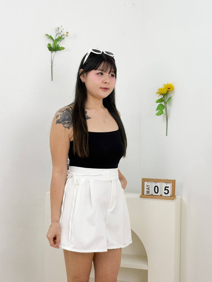 Solea Wrap Shorts (White)