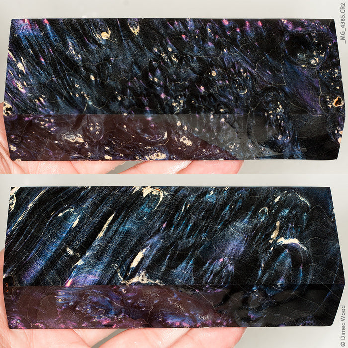 Stabilized box elder burl wood block