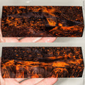 Stabilized masur karelian birch wood block