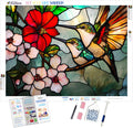 Stained Glass Hummingbird Haven
