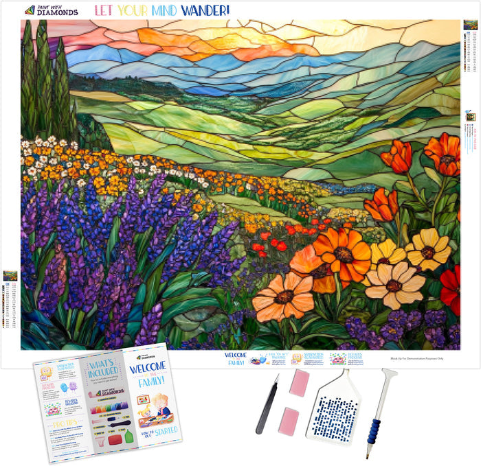 Stained Glass Meadow Mosaic
