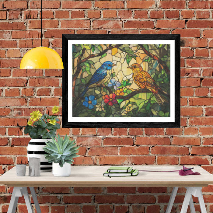 Stained Glass Songbird Symphony