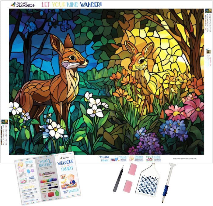 Stained Glass Wildlife Awakening