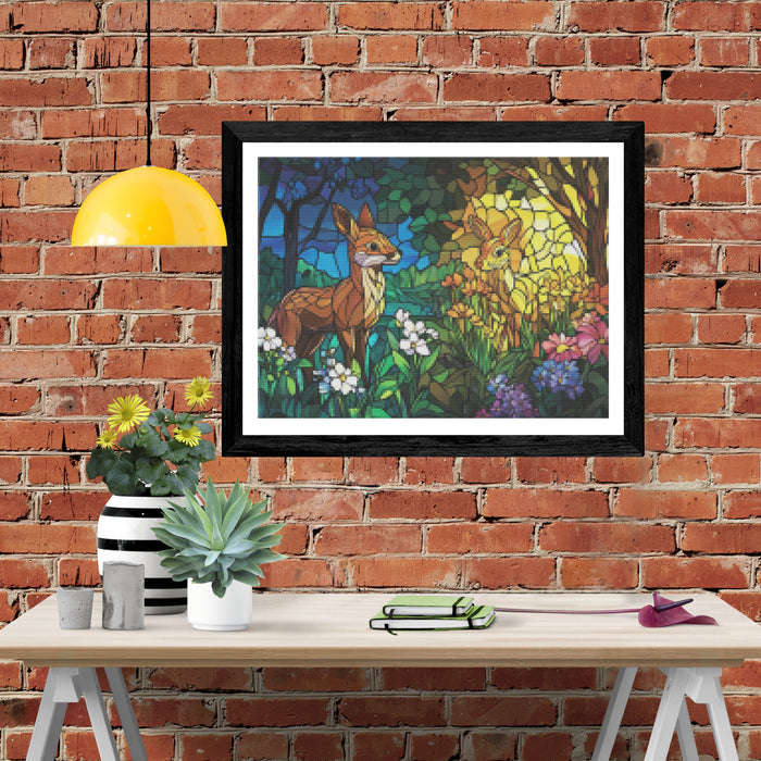 Stained Glass Wildlife Awakening