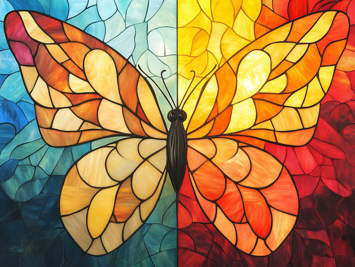 Stained Glass Wings of Change