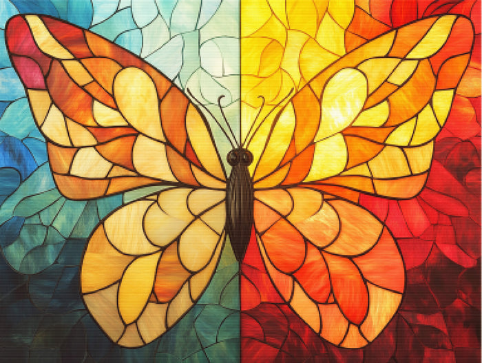 Stained Glass Wings of Change