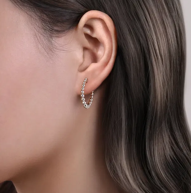 Sterling Silver Classic 20mm Bujukan Hoops by Gabriel NY