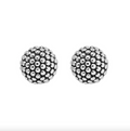 Sterling Silver Signature Caviar Stud Earrings by LAGOS