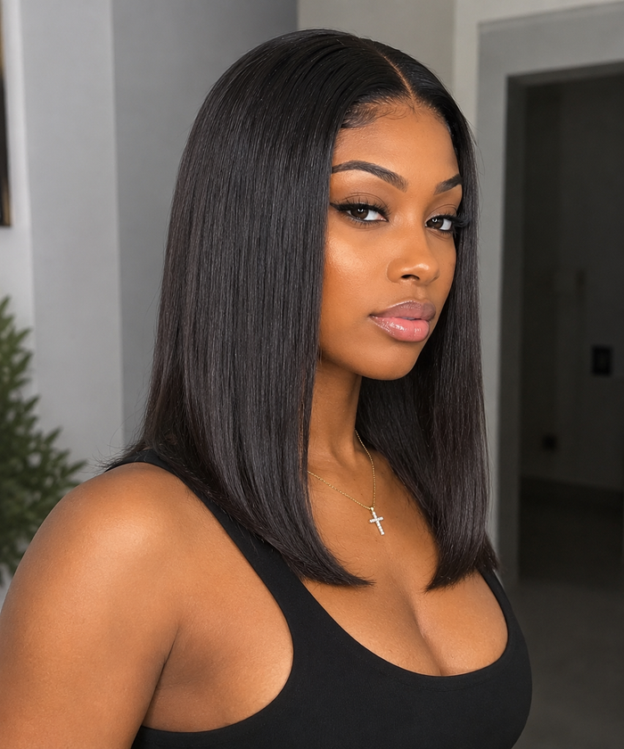 Straight Bob Lace Front Wig | 13x4 HD Lace | 150% Density