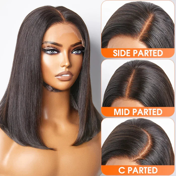 Straight Bob Lace Front Wig | 13x4 HD Lace | 150% Density