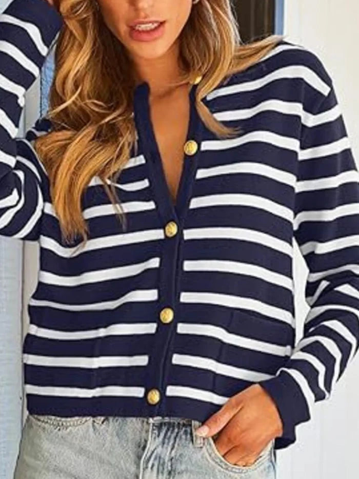 Navy & White / S